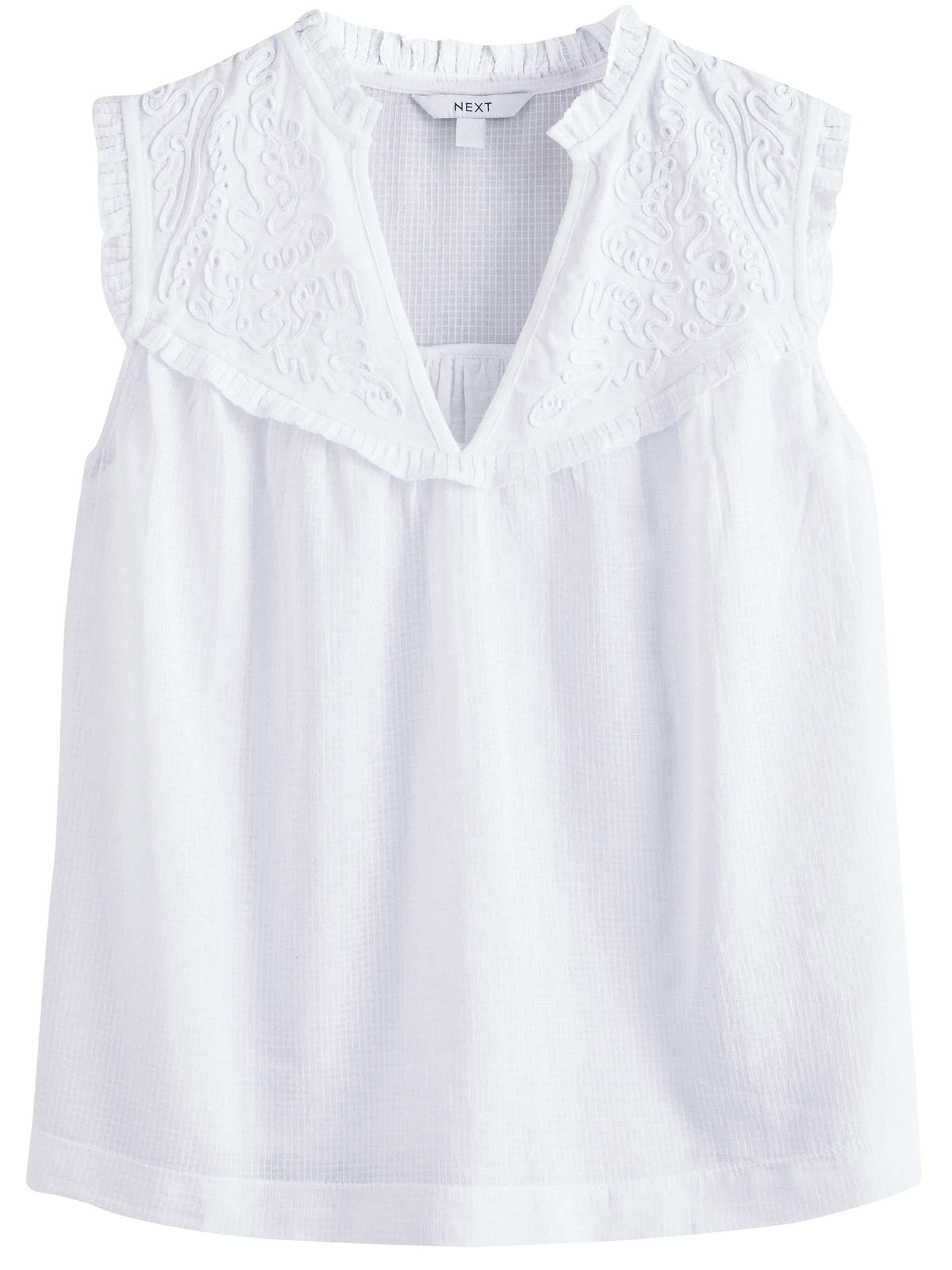 Next Блузка в Белый: спереди