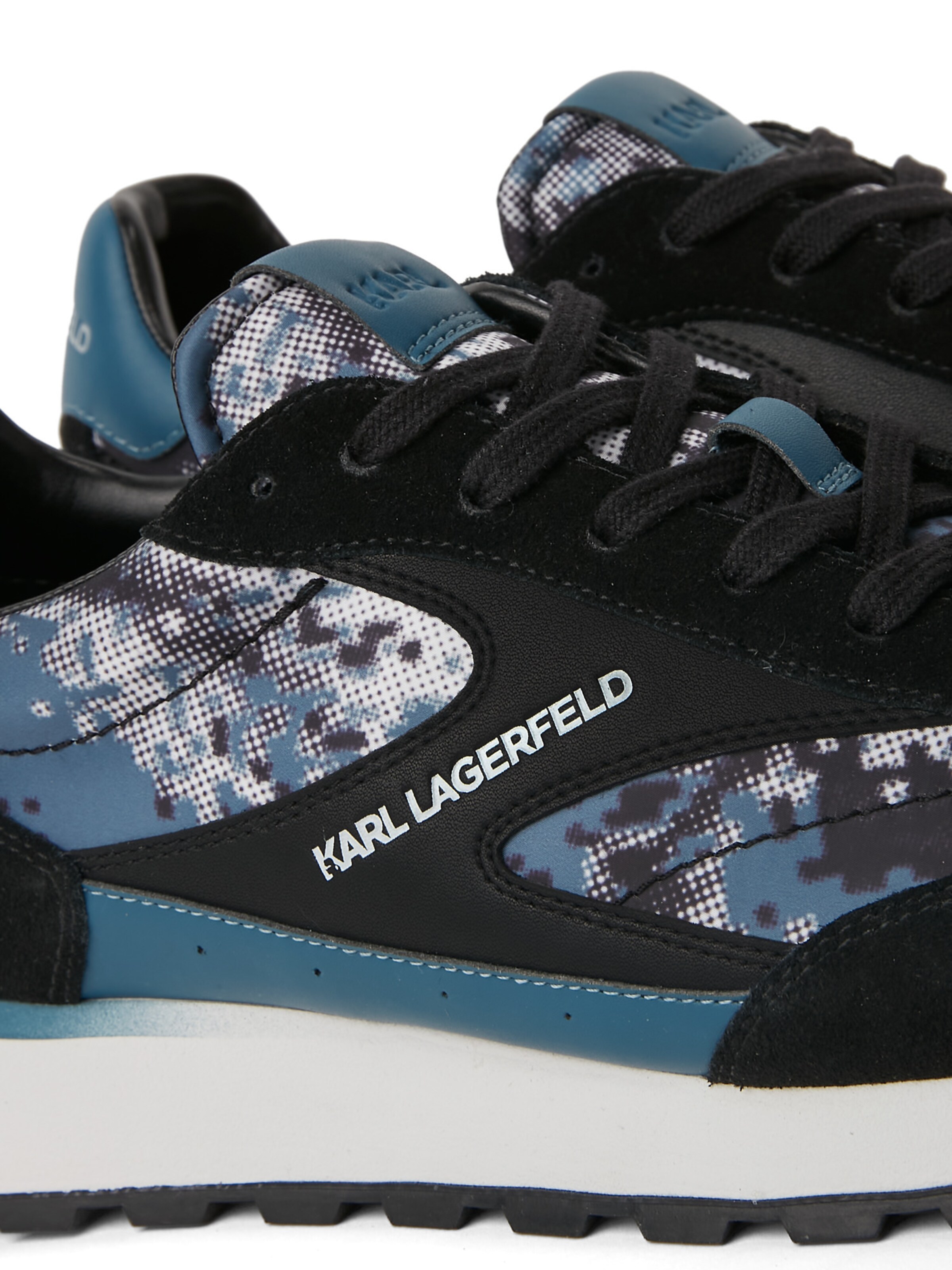 KARL LAGERFELD JEANS Σνίκερ χαμηλό 'Kairo' σε μαύρο