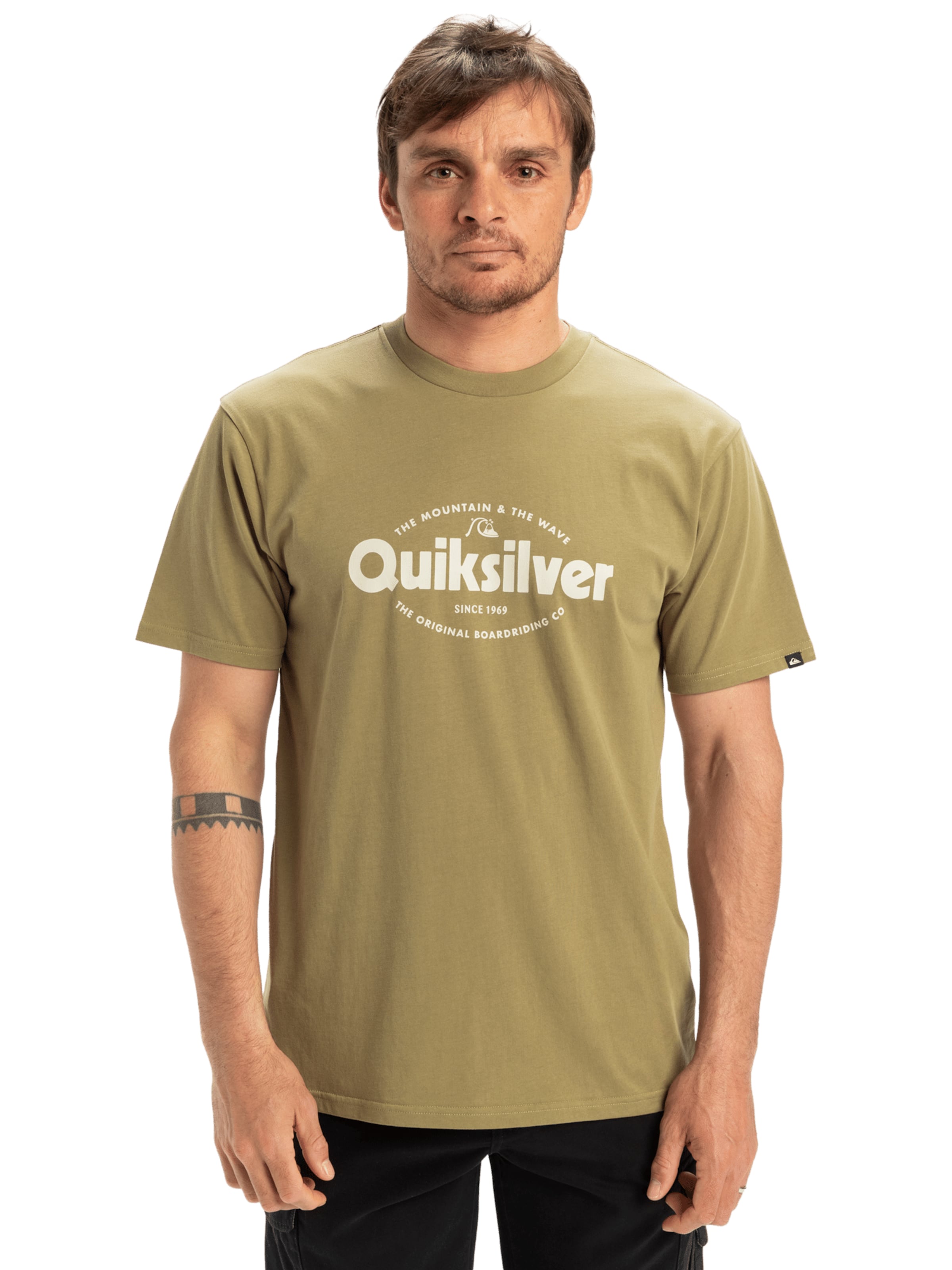 QUIKSILVER Shirt 'Shape All Day' in Green: front