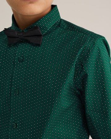 WE Fashion Regular fit Button Up Shirt in Green