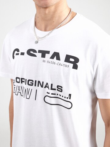 G-STAR Μπλουζάκι σε λευκό
