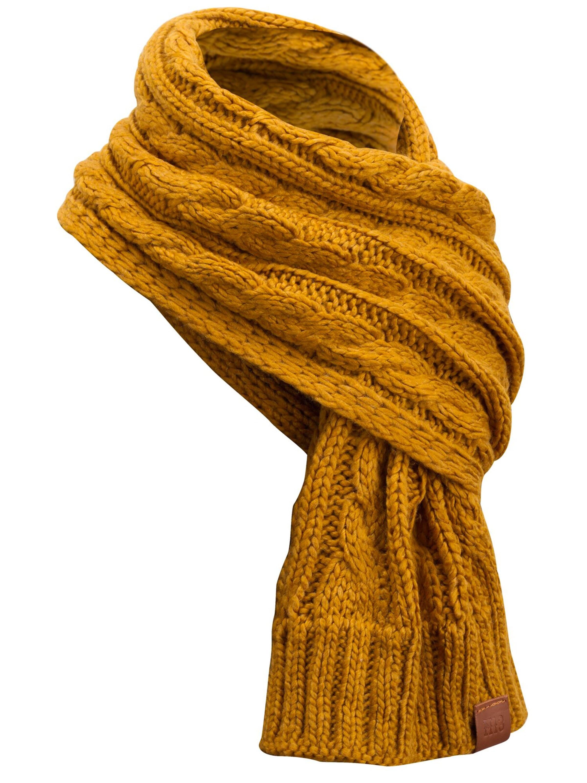 Manufaktur13 Oversized Scarf 'Rough Knit' in Yellow