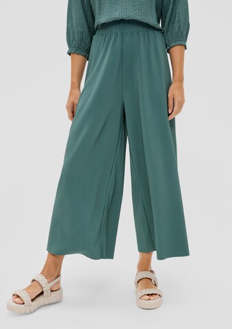 s.Oliver Wide leg Pants in Green: front