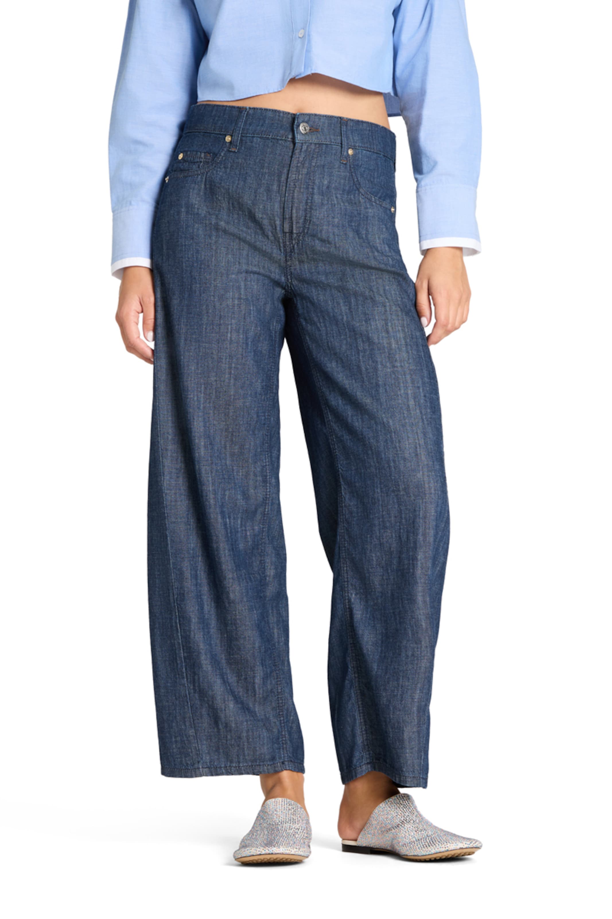 Loosefit Jean ' Oria ' Cambio en bleu : devant