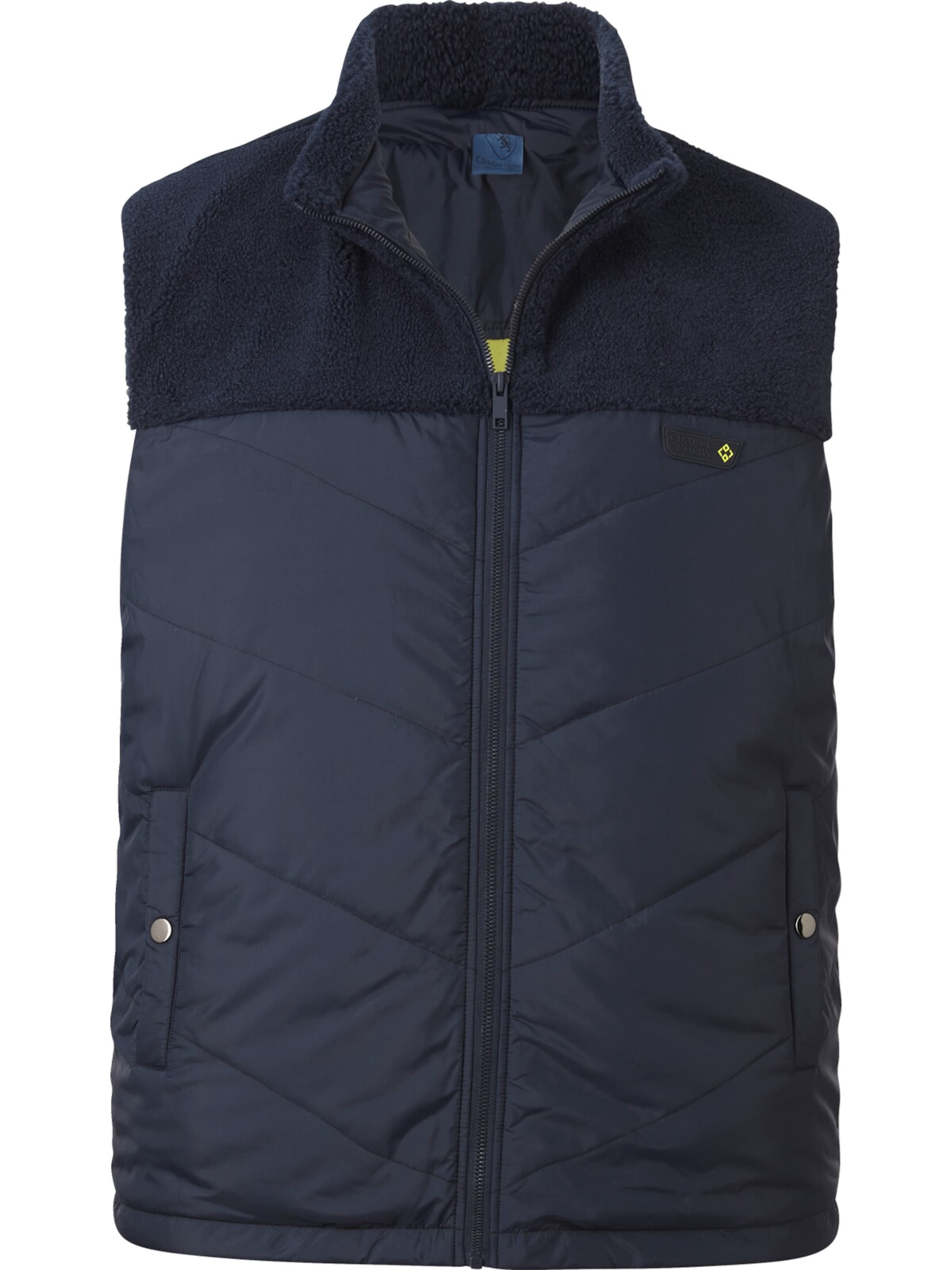 Charles Colby Outdoorweste ' Sir Chander ' in Blau: Vorderseite