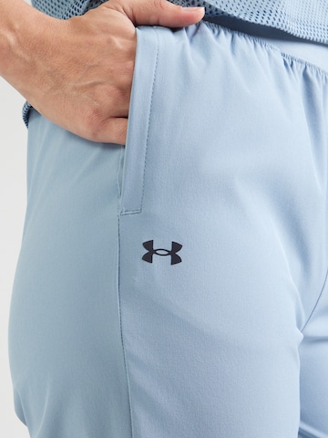 UNDER ARMOUR Tapered Workout Pants 'Rival' in Blue
