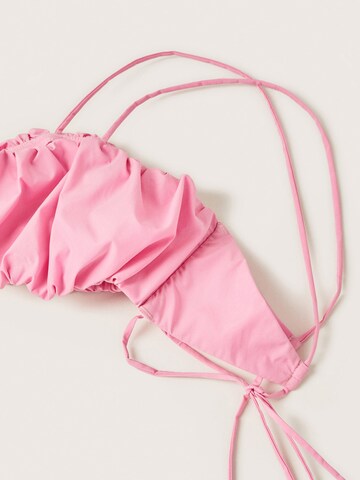 MANGO Bustier Bikinitopp 'MARION' i rosa