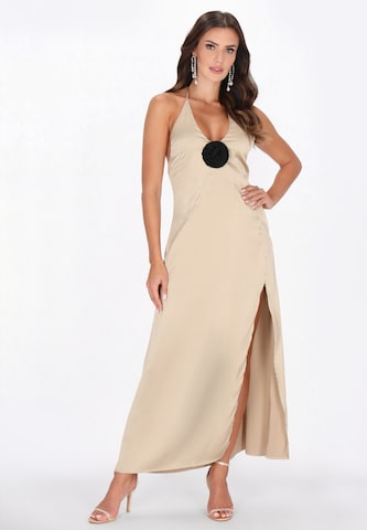 Robe de cocktail faina en beige