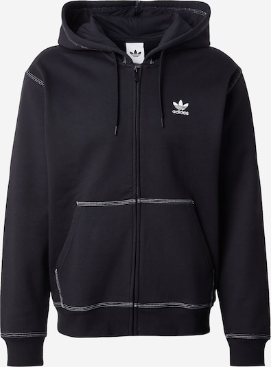 Džemperis 'ESSENTIALS' iš ADIDAS ORIGINALS, spalva – juoda / balta, Prekių apžvalga