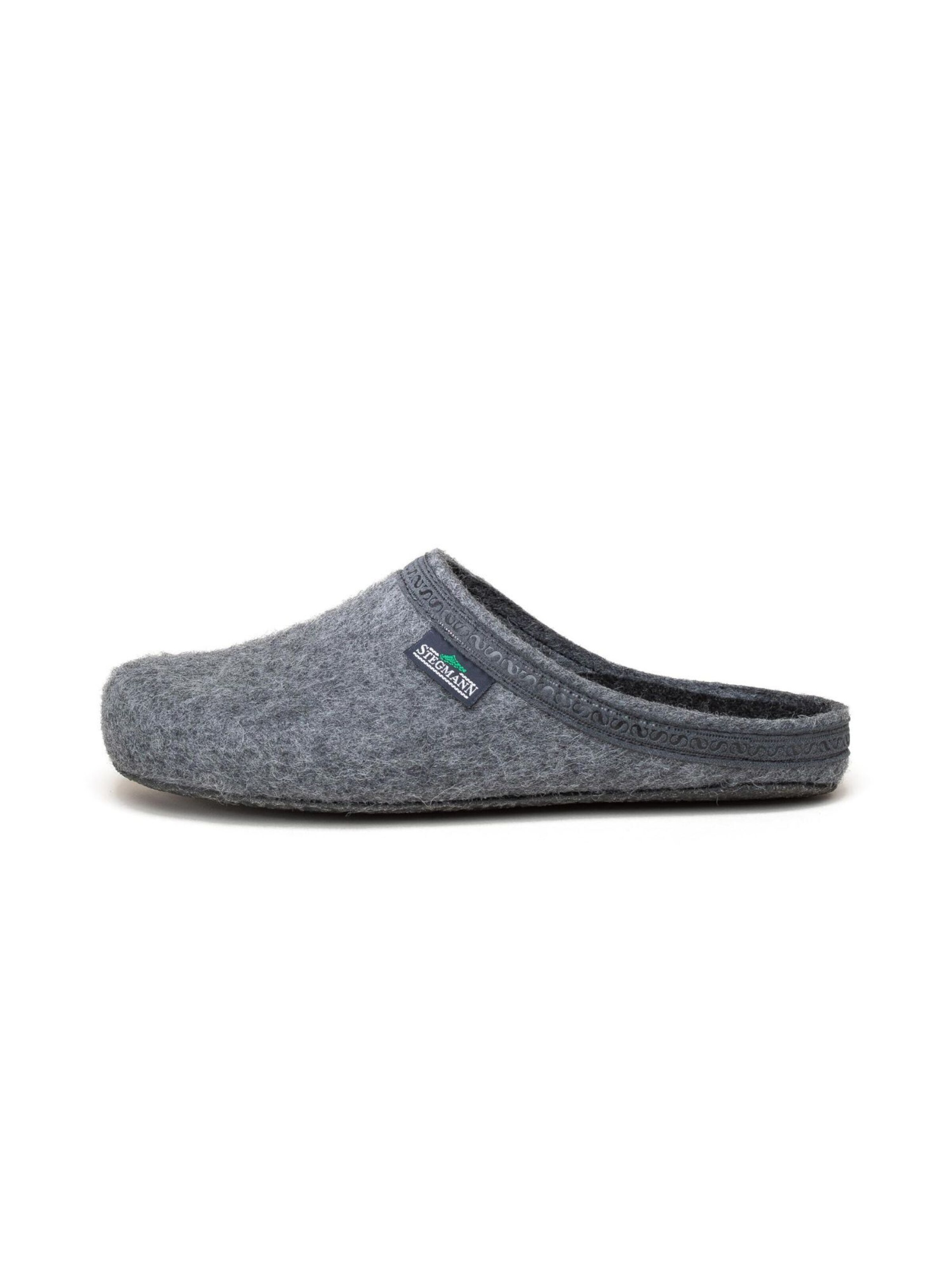 Stegmann Slippers 'Filzclogs Stegmann 127' in Grey
