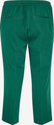 KAFFE CURVE - regular Pantalón de pinzas 'Sakira' en verde