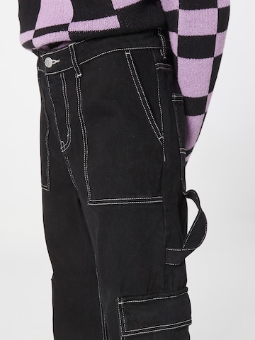 Loosefit Jeans cargo Monki en noir