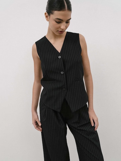 4TAILORS Bodywarmer in de kleur Zwart, Productweergave