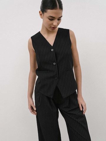 4TAILORS Bodywarmer in Zwart: voorkant