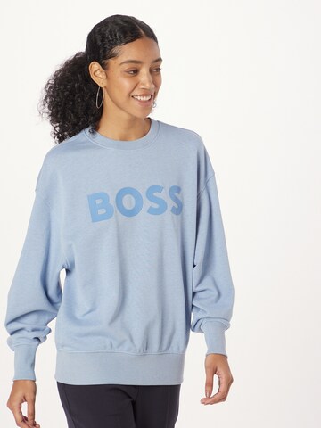 BOSS Sweatshirt 'Eteia' in Blauw: voorkant