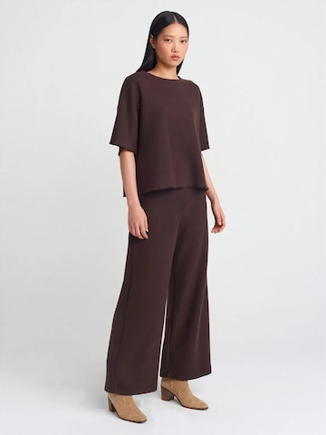 Dilvin Wide Leg Hose in Braun