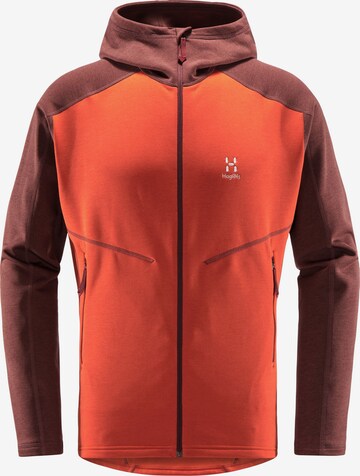 Haglöfs Funktionsfleecejacke 'Heron' in Orange: predná strana