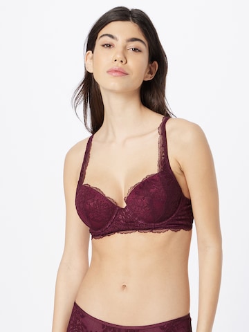 ESPRIT T-shirt Bra in Purple: front