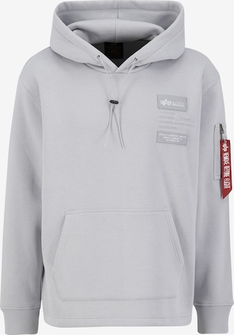 ALPHA INDUSTRIES Sweatshirt in Grijs: voorkant