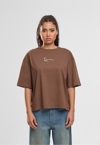 Maglietta di Karl Kani in marrone: frontale