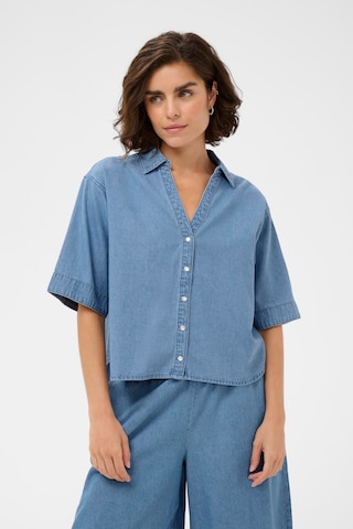 Kaffe Blouse 'Jade' in Blue: front