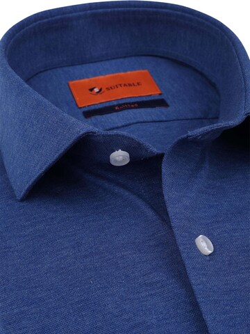 Coupe slim Chemise Suitable en bleu