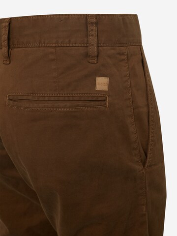 Slimfit Pantaloni chino 'Taber' di BOSS Orange in marrone