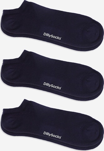 DillySocks Ankle Socks in Blue: front