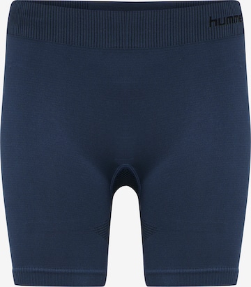 Hummel Skinny Sports trousers in Blue: front