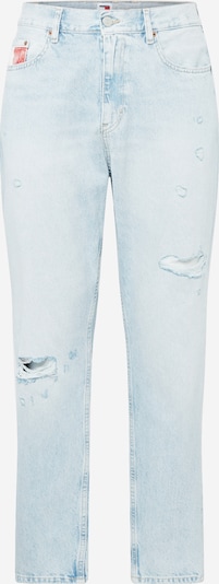 Tommy Jeans Jeans 'Isaac' in de kleur Blauw denim / Lichtrood / Wit, Productweergave