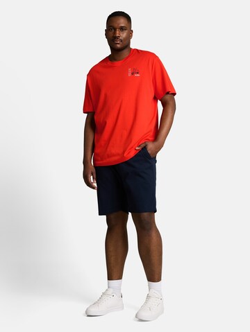 TOM TAILOR Men + T-Shirt in Orange