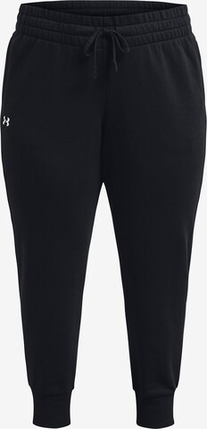 UNDER ARMOUR Tapered Sporthose 'Rival' in Schwarz: predná strana