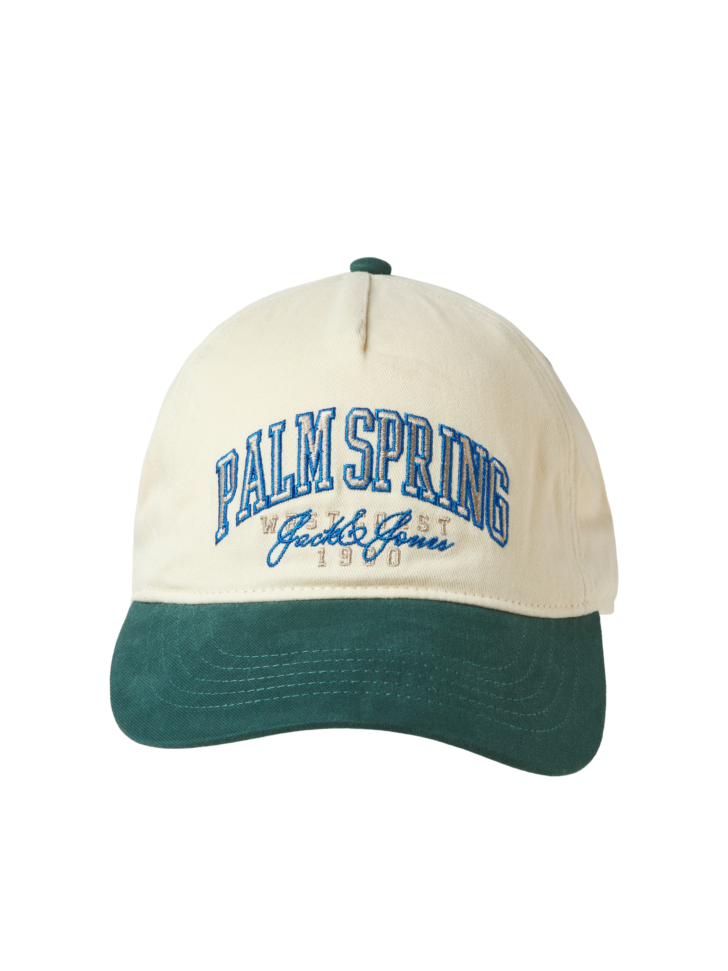 JACK & JONES Шапка с козирка 'Palme' в бежово: отпред