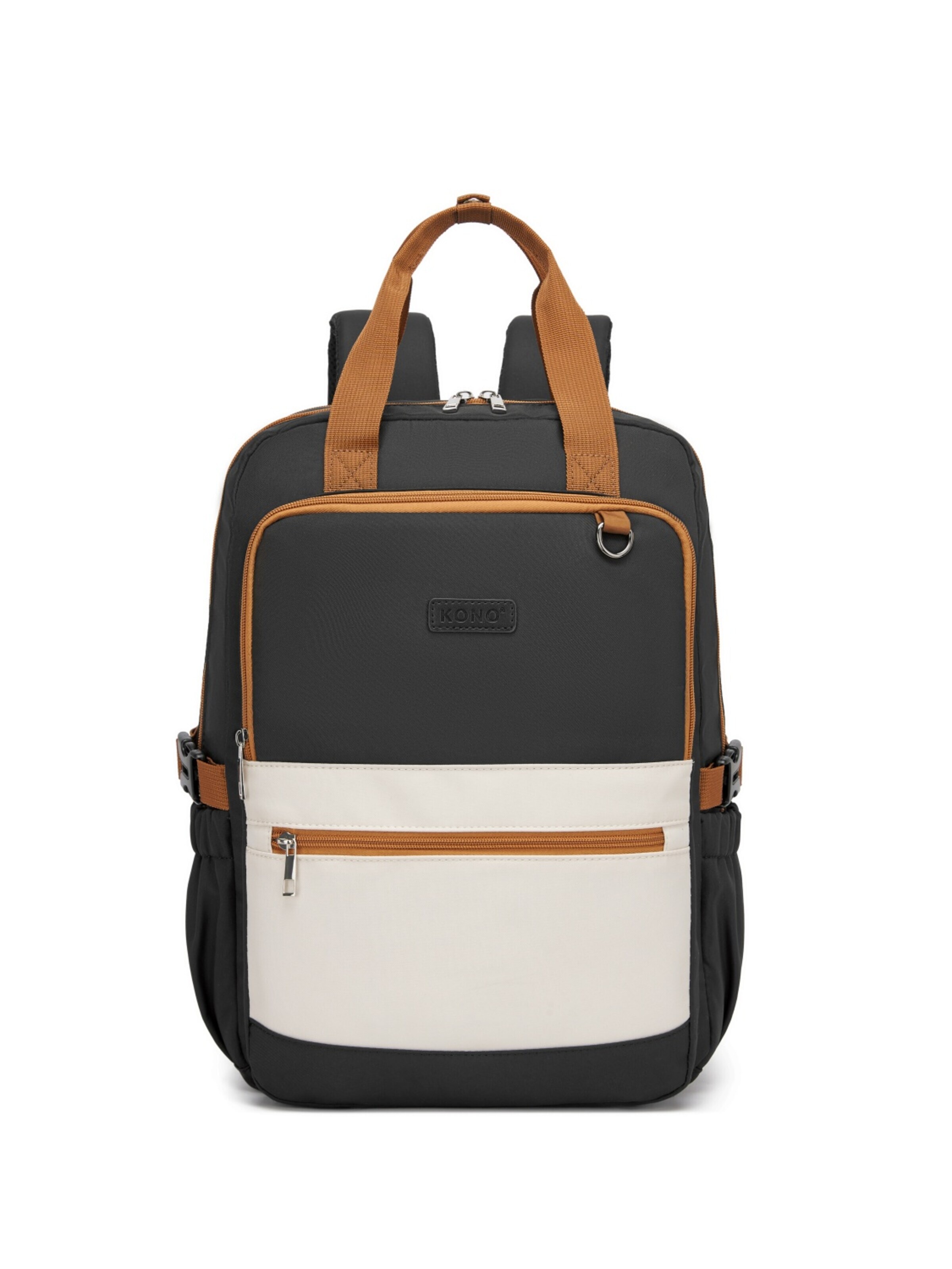 Kono Backpack in Beige: front