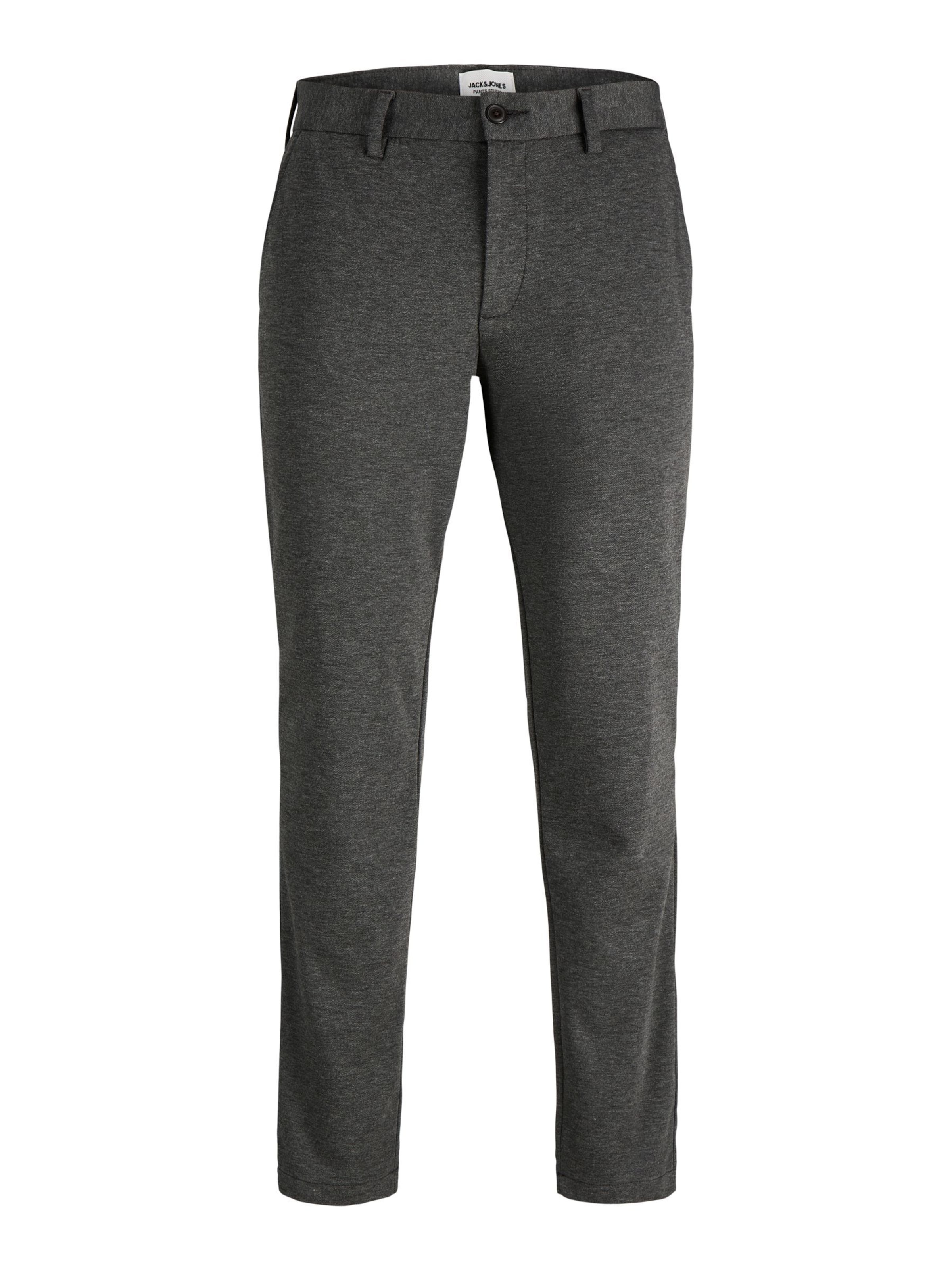Pantalon chino JACK & JONES en gris : devant