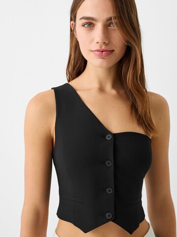 Bershka Suit vest in Black