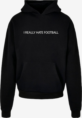 Merchcode Sweatshirt 'Hate Football' in Schwarz: predná strana