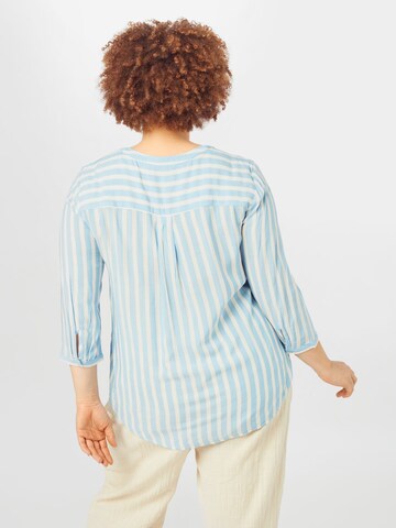 Tom Tailor Women + Bluse in Blau