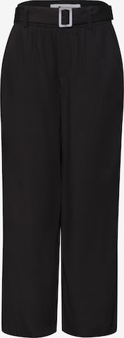 STREET ONE Wide Leg Hose in Schwarz: Vorderseite