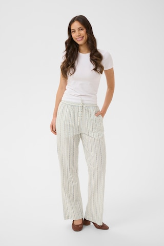 SAINT TROPEZ - regular Pantalón 'Raja' en blanco