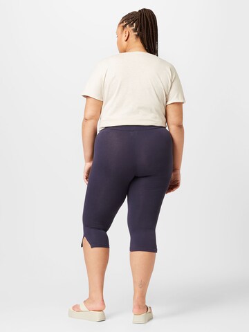 ONLY Carmakoma Slim fit Leggings 'TIME' in Blue