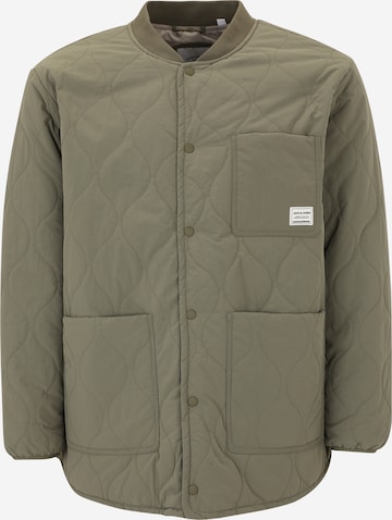 Veste mi-saison 'JJHERO' Jack & Jones Plus en vert : devant