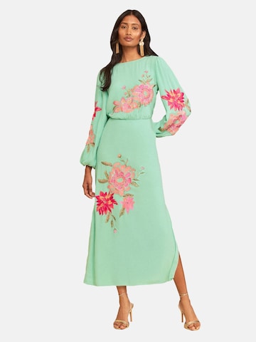 love & roses - Vestido en azul: frente