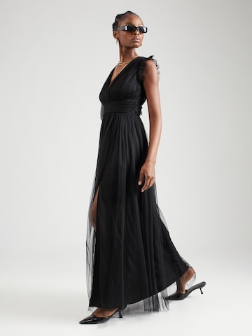 Maya Deluxe Evening Dress in Black