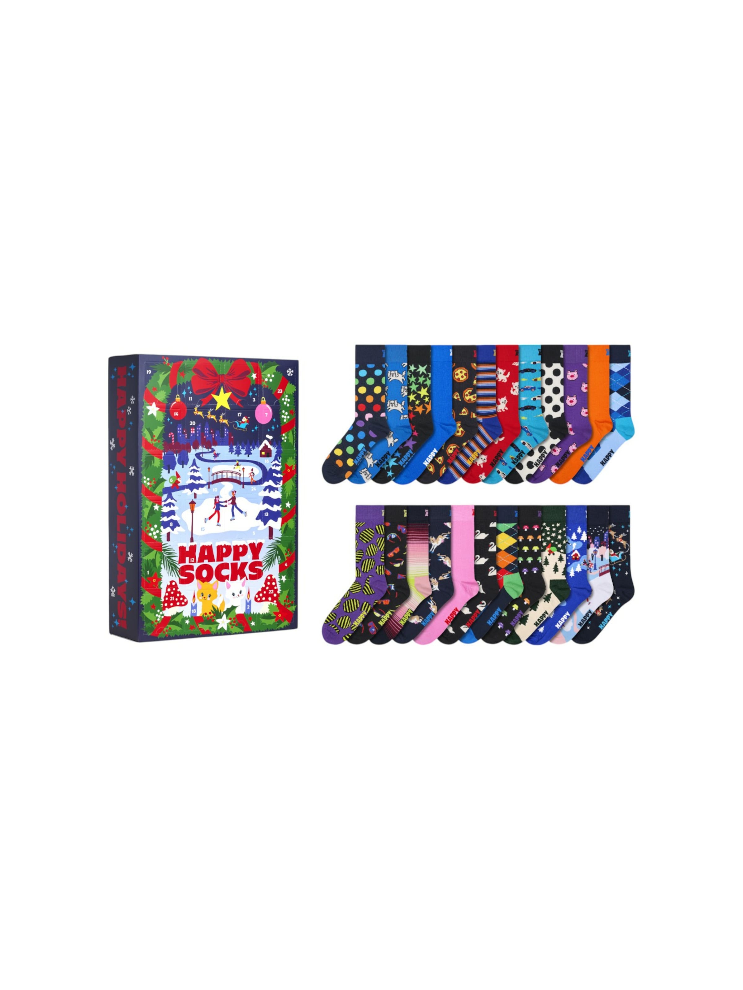 Happy Socks Socken 'Advent Calendar Gift Set' in Mischfarben: Vorderseite