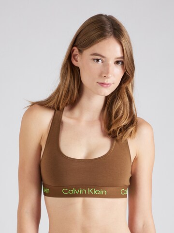 Calvin Klein Underwear Bygelfri Behå i brun: framsida