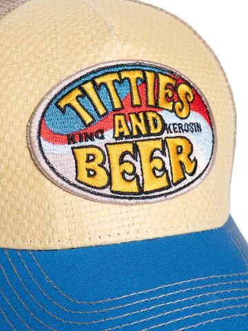 King Kerosin Cap 'Titties & Beer' in Beige