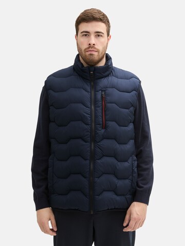 Gilet di TOM TAILOR Men + in blu: frontale