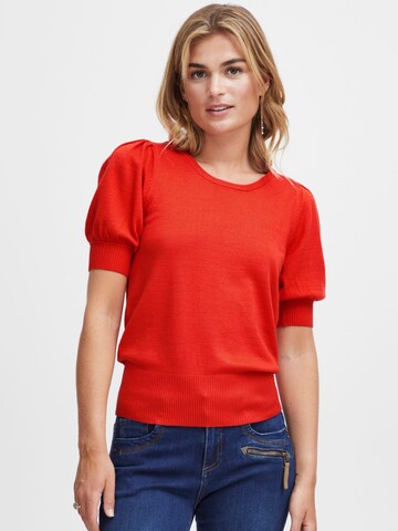 Fransa Sweater 'ZUBASIC' in Red: front