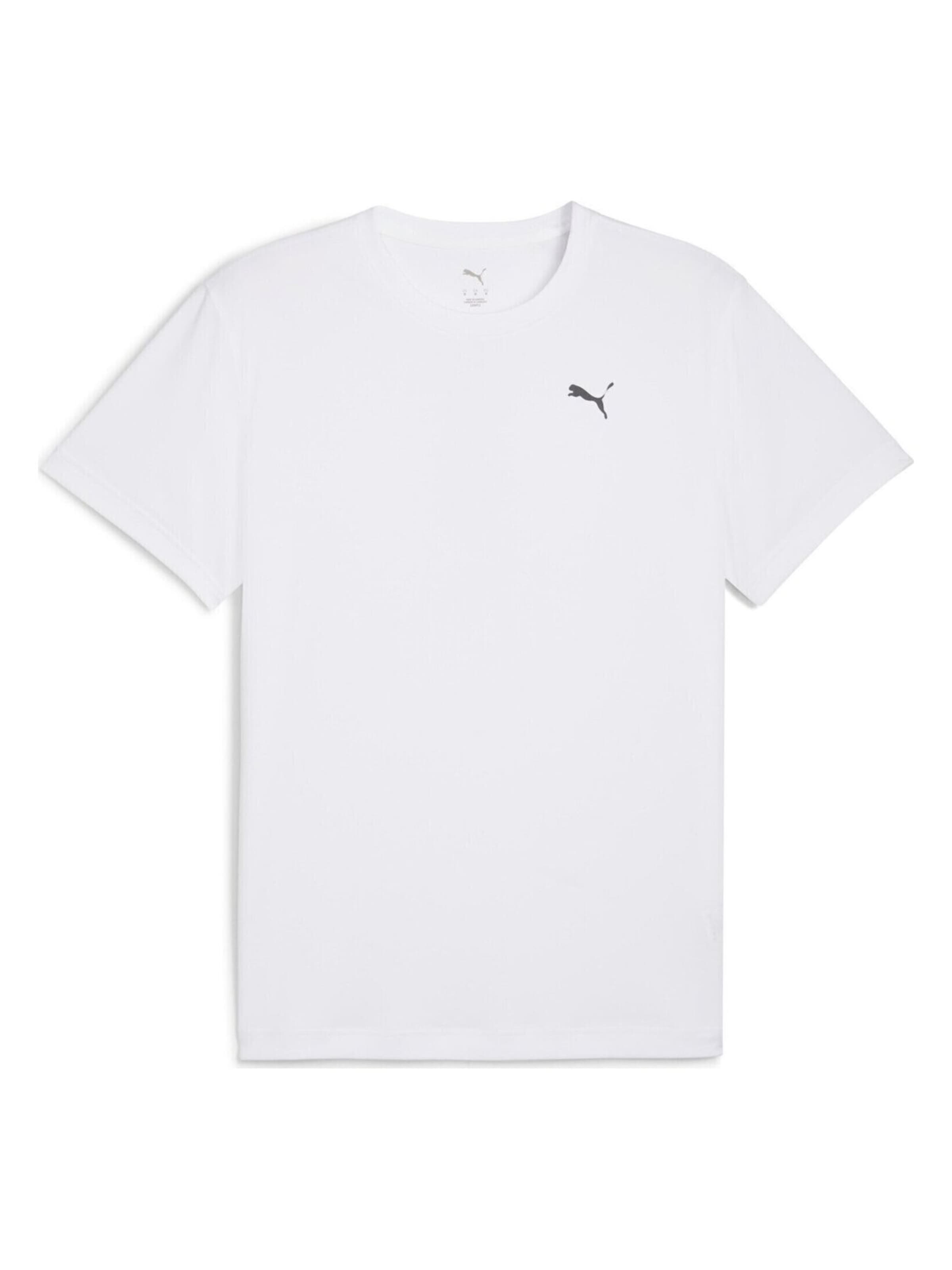 PUMA Shirt 'Puma Graphics Running Faster Tee M' in White: front